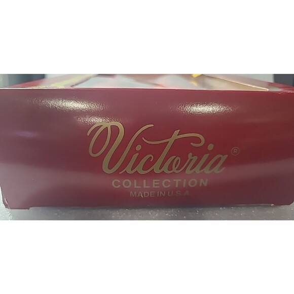 Lot of 6 Vintage Red Ball Christmas Ornaments The Victoria Collection glass. - Picture 4 of 5